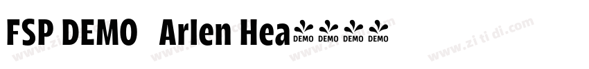 FSP DEMO   Arlen Hea字体转换